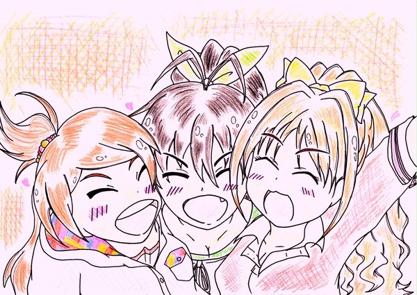 3人の笑顔
