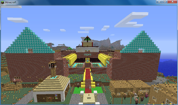 マイクラで作った、自分の城　（家）