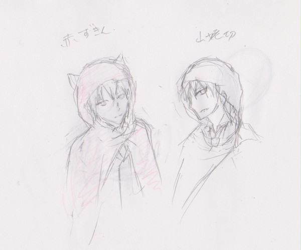 前野さんキャラの頭巾ズ