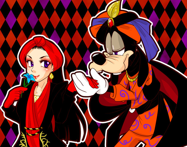 グーフィーとファージャさん。