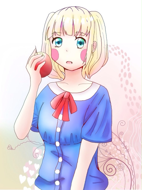 秋だね、りんご食べよ