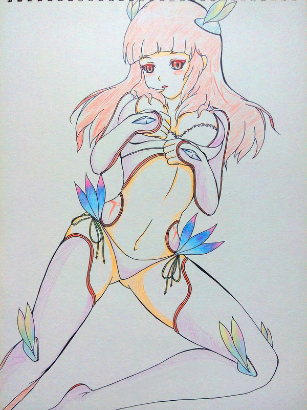 長い髪が姉の