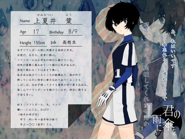 【君傘】上夏井　葉【傘探し人】