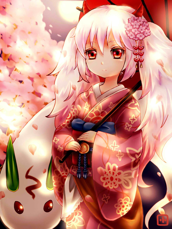 桜と幽鬼うさぎ