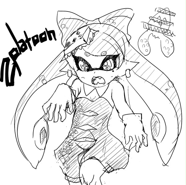 アオリちゃんらくがき