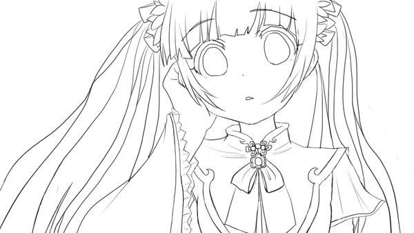 だいきょうぐらし! (線画)