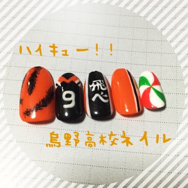 ハイキュー痛ネイル