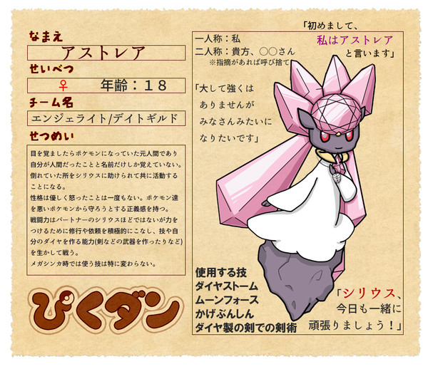 【ぴくダン】チームエンジェライト【キャラシ】