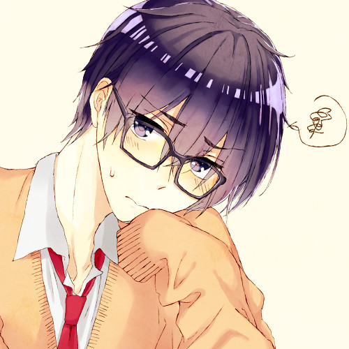 黒髪眼鏡男子