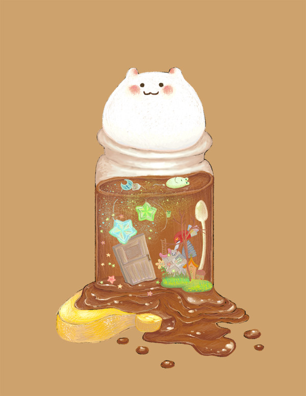 チョコレートもちボトル