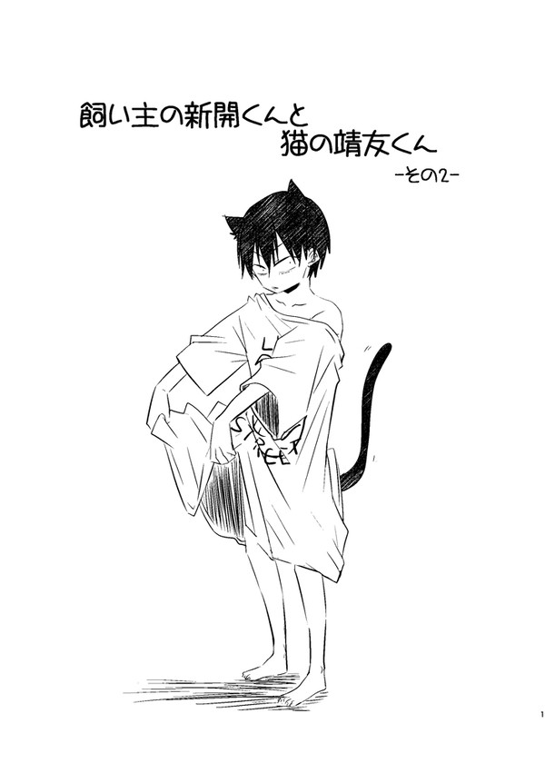 飼い主の新開くんと猫の靖友くんその2