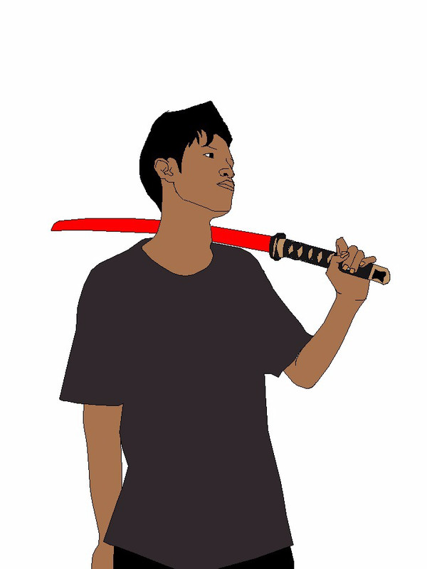 man with a sword
