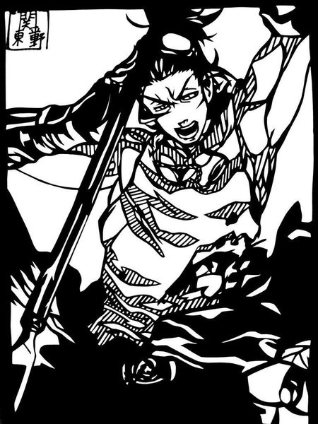 刀剣乱舞　日本号【切り絵】