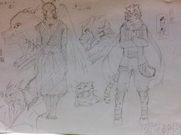 描いてくれました。