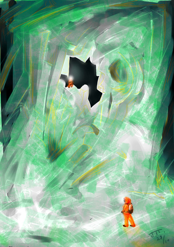 Men in the mine 鉱山の男