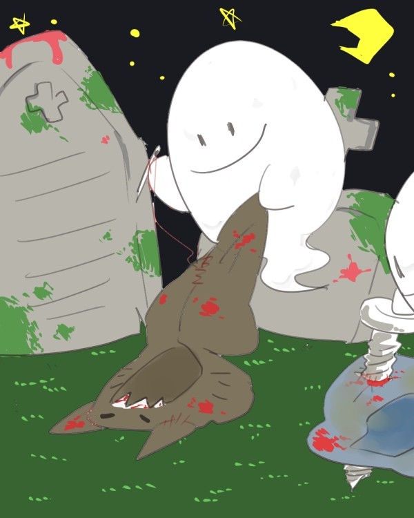 おばけの仮装準備