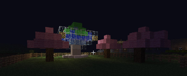 Minecraft　夜桜？