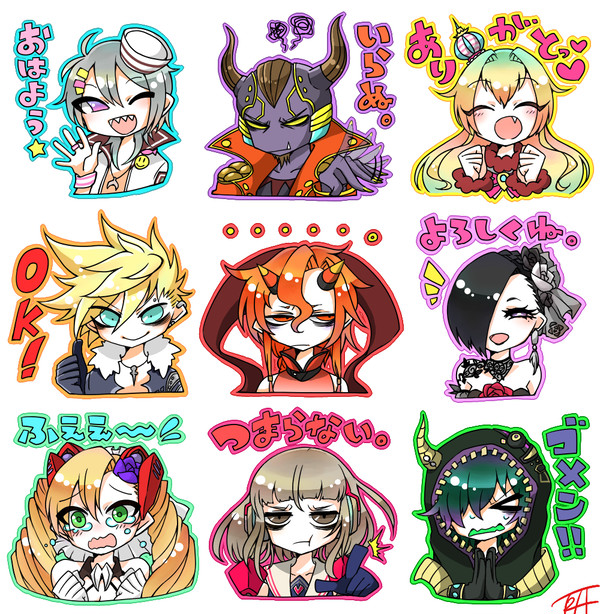 チュウニズムのLINEスタンプ第一弾(全9種)がついに発売!!