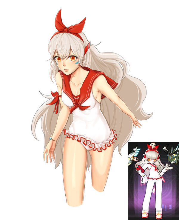 elsword eve swimsuit