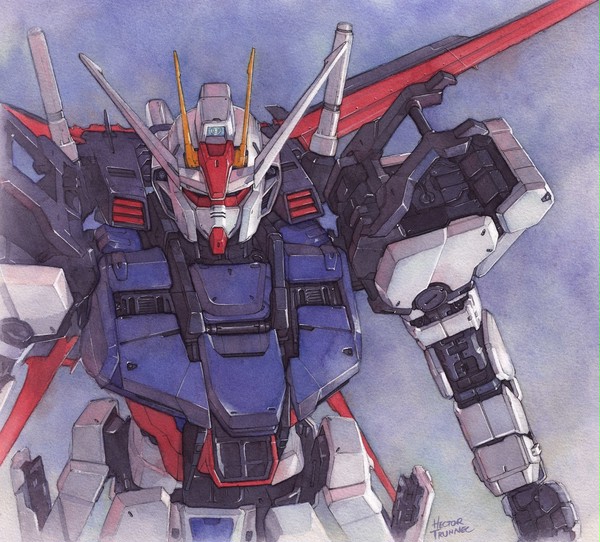 Aile Strike GUndam watercolor