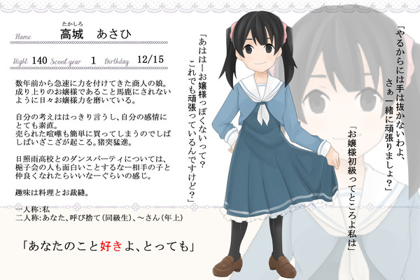 【花舞】高城あさひ【名簿】