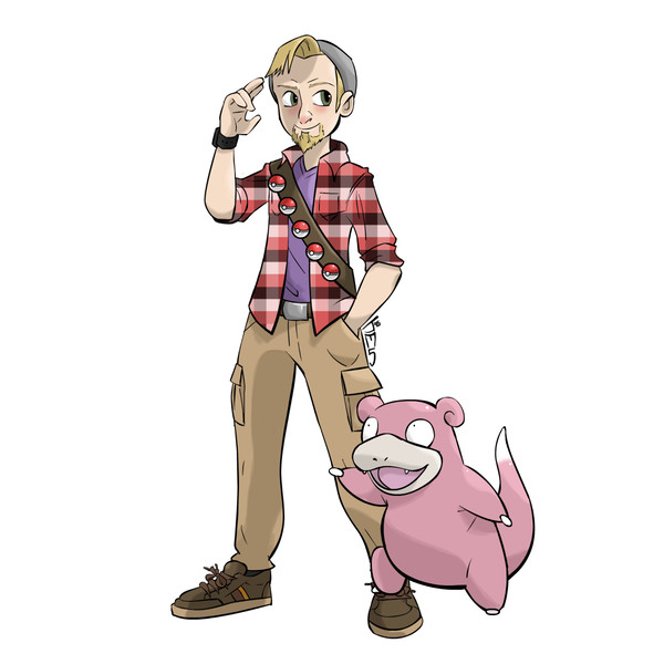 PokeTrainer Brandon and Slowpoke