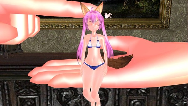Petting my elin pet.