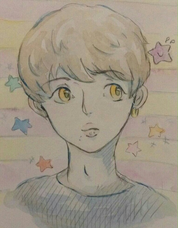 水彩でおたまさま