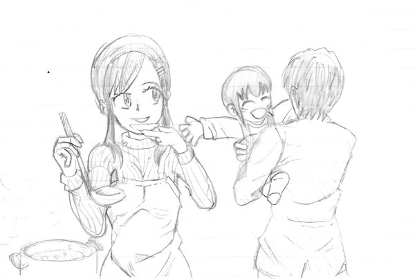 いい夫婦の日な吹雪ちゃんと提督とミニ吹雪ちゃん