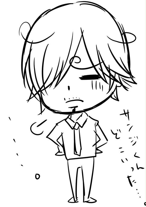サンジ落書き