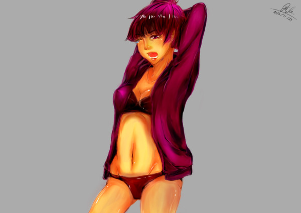 【女体化注意】起きたて一松