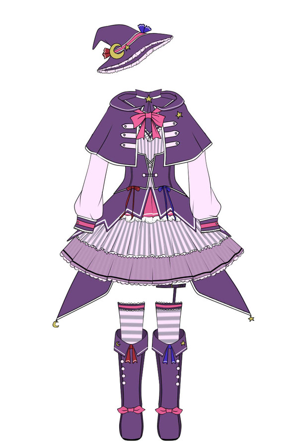 パチュリー·ノーレッジ 服装のデザイン
