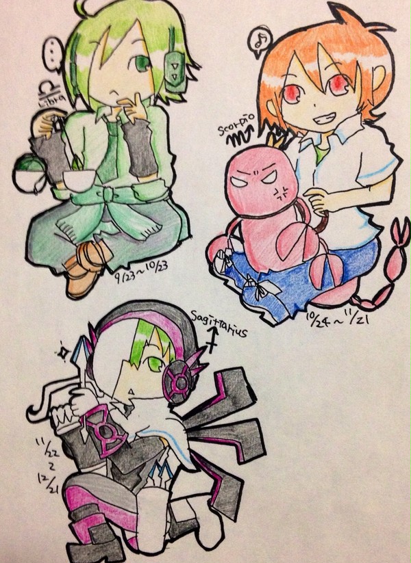 ポプキャラ×12星座風絵まとめ その②