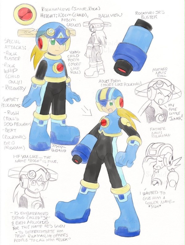 ロックマンJrの設定図