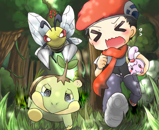 ▽逃げろ!