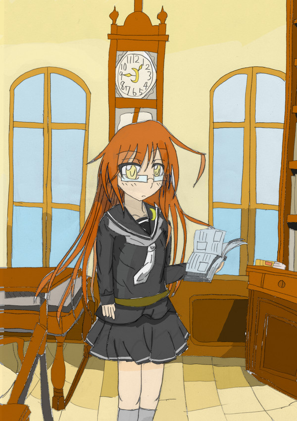 練習絵：望月