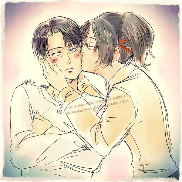 リヴァイとハンジ♥