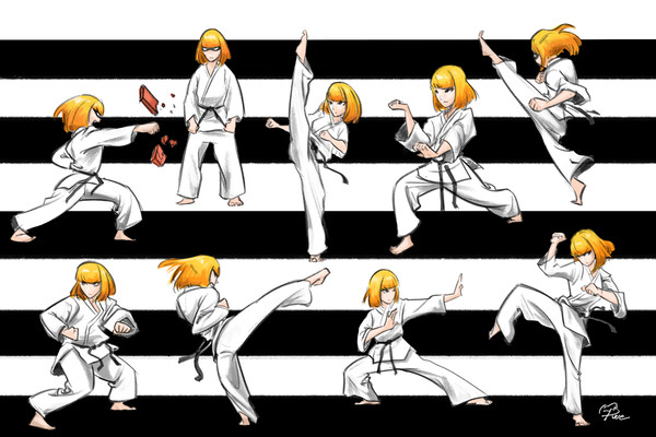 Karate girl Hana