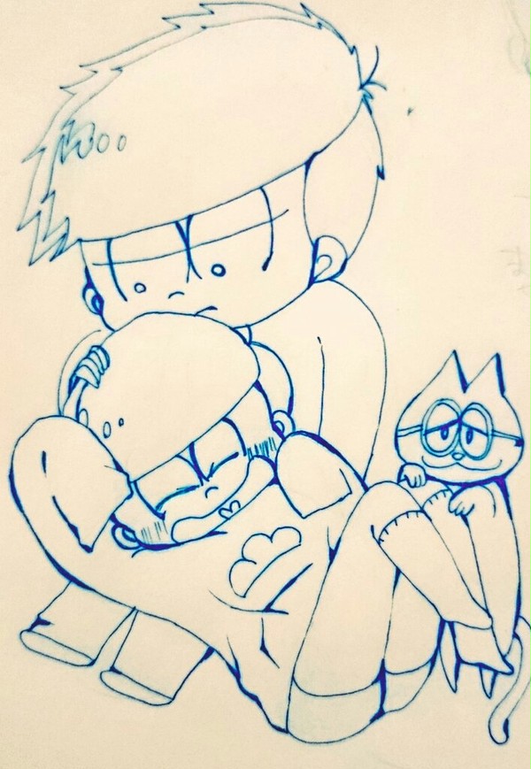 腐向け)十四松中心落書き
