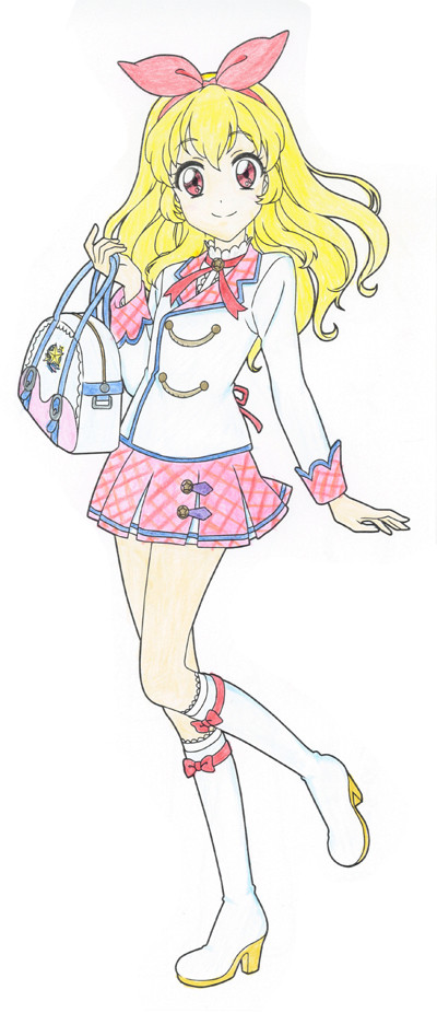 姫宮いちご　逆手で塗り絵（勝手に配色変更）
