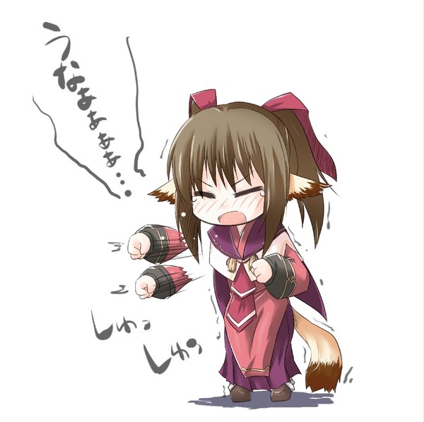 ネコネの威嚇