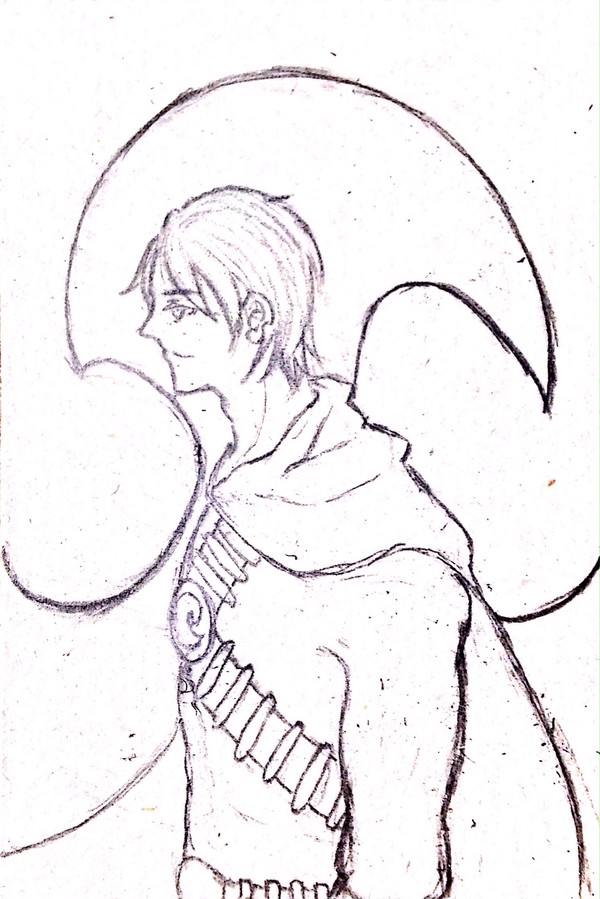 らく書き Red Robin