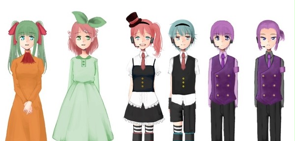 少年少女版UTAUパーツ六人配布