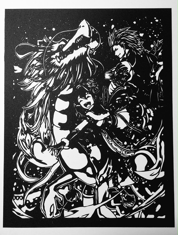 シズク(クリスマス) 切り絵