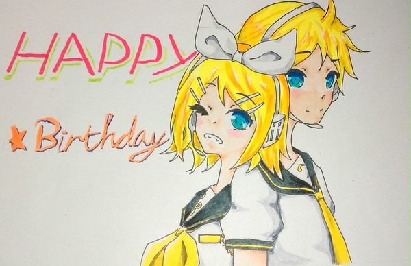 鏡音リン・レンhappy birthday
