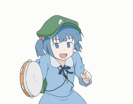 にとりがタンバリンを叩いているだけ