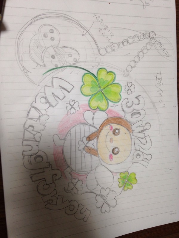 ベリーペイント 下書き 練習お腹