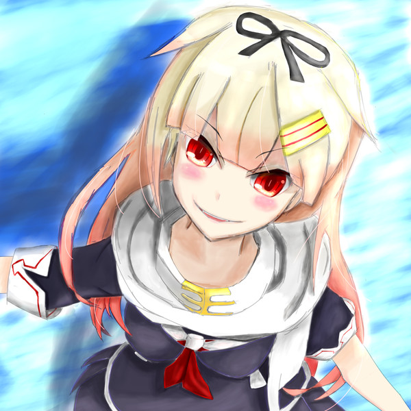 艦隊帰投してきた夕立ちゃん