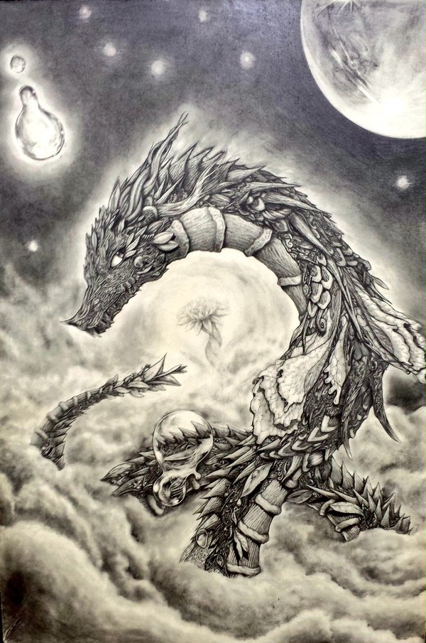 鉛筆画を描いてます( ˘ω˘ )