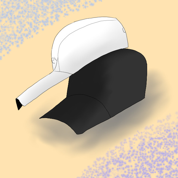 二つの帽子。